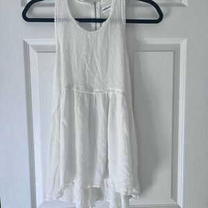 White Babydoll Tank Top | Hazel&Heart